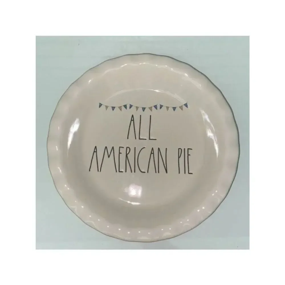 RAE DUNN Artisan Collection Patriotic Baking Dish / Plate 